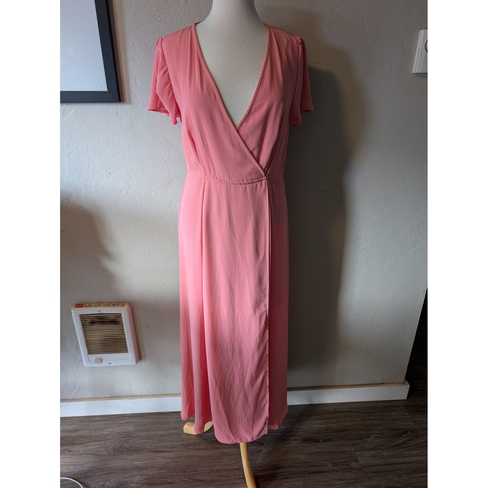 Love by Design barbiecore pink dress nwt size L